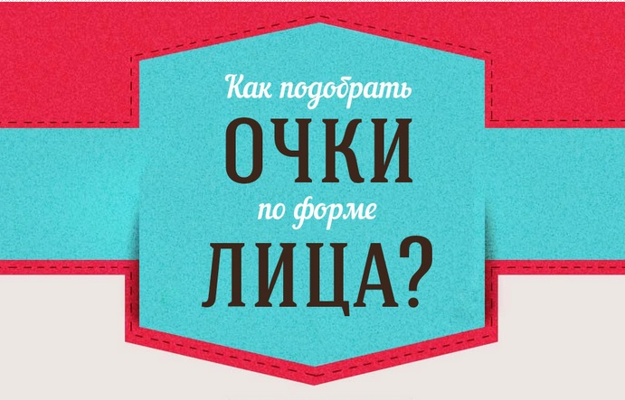 Как подобрать очки по форме лица? (Инфографика)