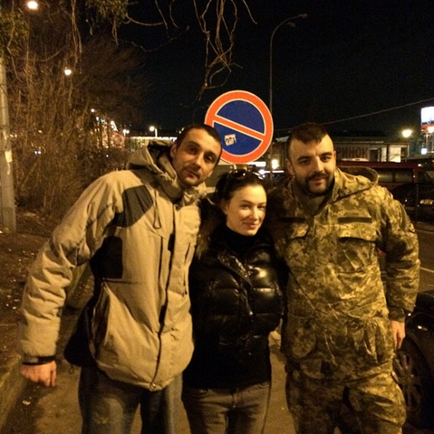 Анастасія Приходько провела бійців на фронт (фото)