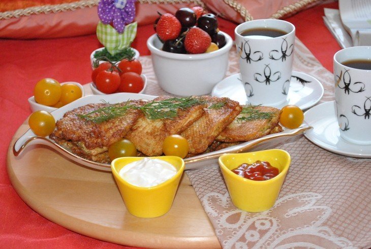 Вафлі з куркою до сніданку Вафлі з куркою до сніданку