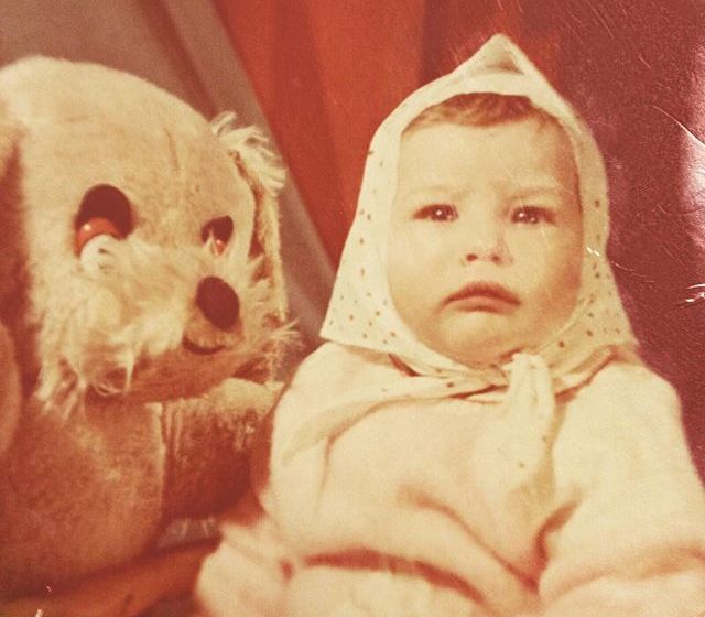 Кэти Топурия опубликовала детскую фотографию